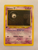 Unown C 57/105 1st Edition Uncommon Pokemon Card  Near Mint