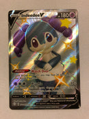 Indeedee V SV114/SV122 Shining Fates Shiny Holo Rare Pokemon Card Near Mint