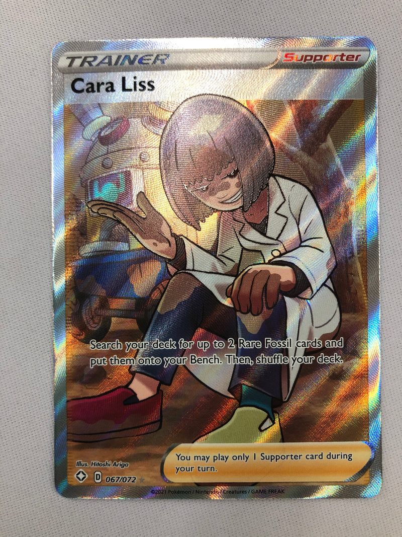Cara Liss 067/072 Shining Fates Full Art Holo Ultra Rare Pokemon Card Cara Liss 067/072 Shining Fates Full Art Holo Ultra Rare Pokemon Card