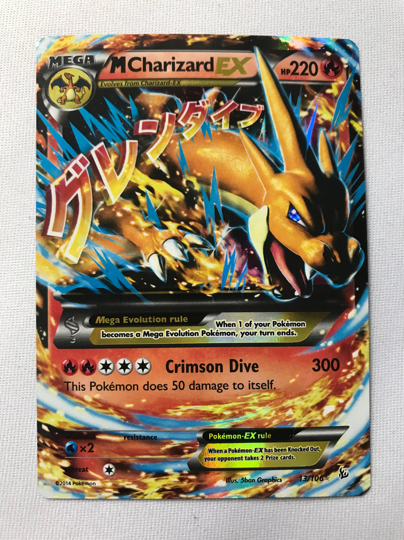 M Charizard EX 13/106 Flashfire Holo Ultra Rare Pokemon Card Near Mint M Charizard EX 13/106 Flashfire Holo Ultra Rare Pokemon Card Near Mint
