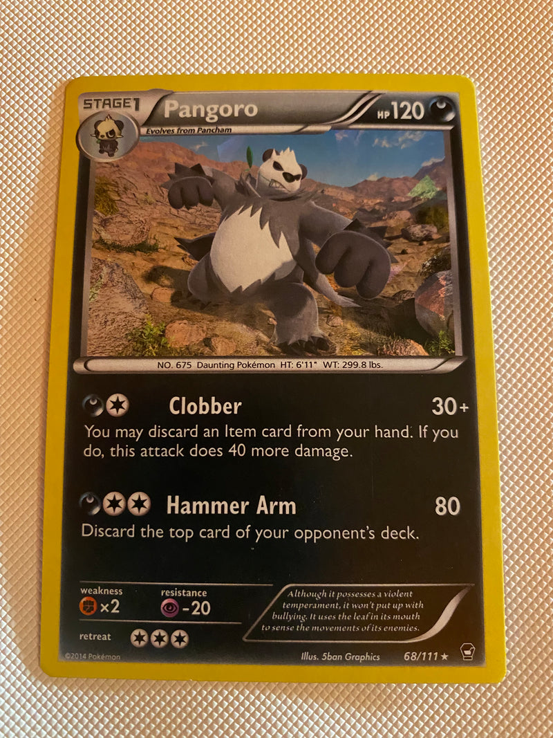 Pangoro 68/111 XY Furious Fists Holo Rare Pokemon Card Near Mint Pangoro 68/111 XY Furious Fists Holo Rare Pokemon Card Near Mint