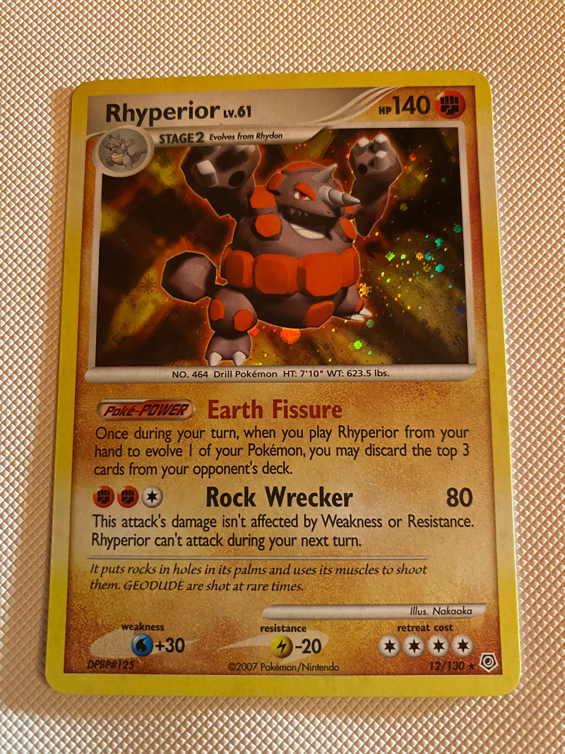 rhyperior pokemon card price Rhyperior LV.61 12/130 Pokemon Card Holo Rare Near Mint
