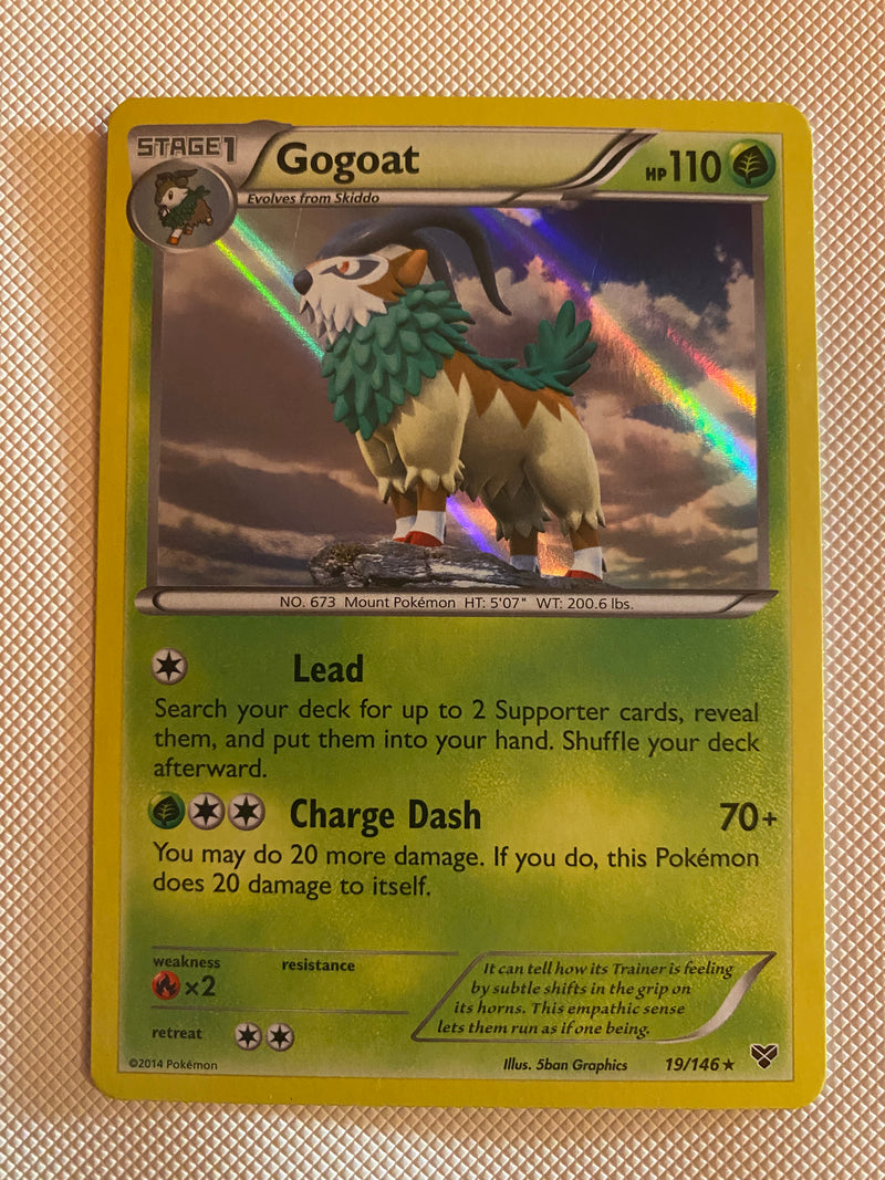 Gogoat 19/146 Alternate Holo Pattern Promo  Pokemon Card Near Mint
