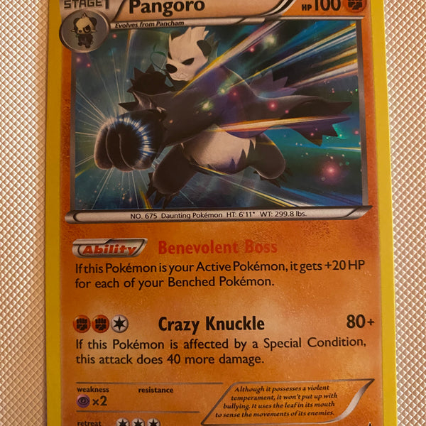 pokemon card pangoro Pangoro XY50 Holo Rare Pokemon Card Near Mint