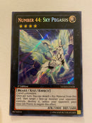 Yugioh Number 44: Sky Pegasus NUMH-EN028 1st Edition  Secret Rare NM