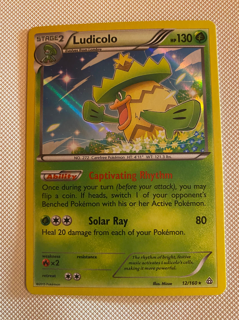 Ludicolo 12/160 Holo Rare Pokemon Card Naer Mint