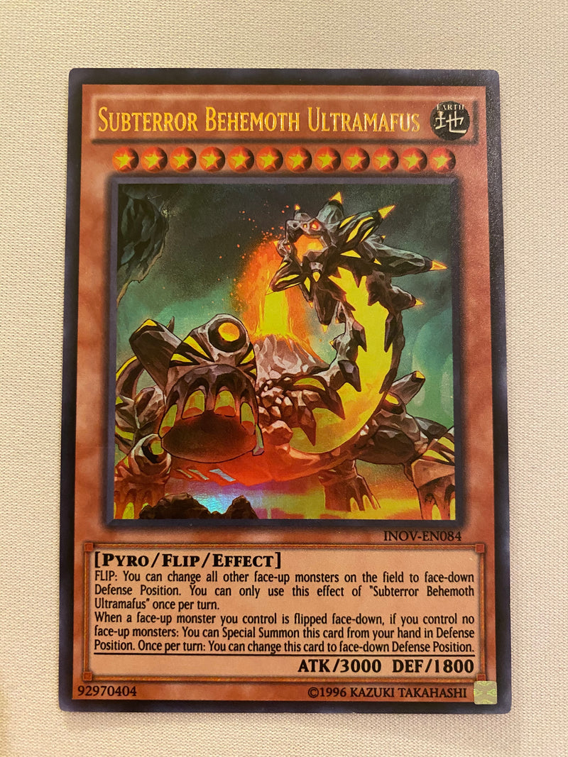 subterror yugioh cards Yugioh Subterror Behemoth Ultramafus INOV-EN084 Ultra Rare Unlimited N