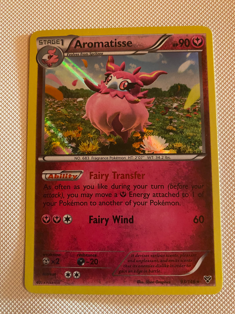 Aromatisse 93/146 XY Holo Rare Pokemon Card Naer Mint
