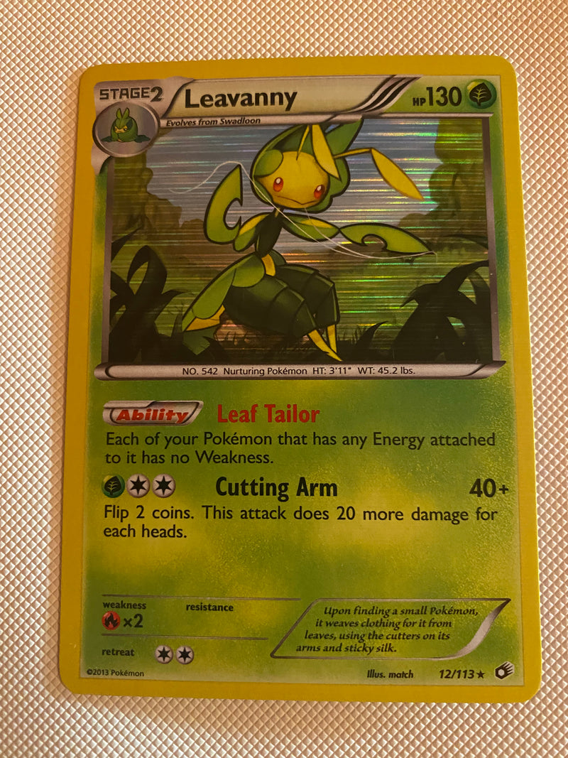 Leavanny 12/113 BW Legendary Treasures Holo Rare Pokemon Card Near Min Leavanny 12/113 BW Legendary Treasures Holo Rare Pokemon Card Near Min