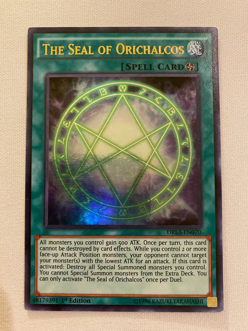 Yugioh The Seal Of Orichalcos DRL3-EN070 1st Edition Ultra Rare Near M Yugioh The Seal Of Orichalcos DRL3-EN070 1st Edition Ultra Rare Near M