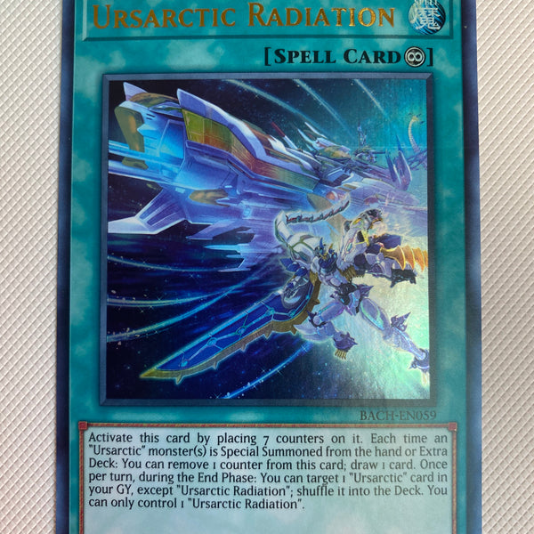 Yugioh Ursarctic Radiation BACH-EN059 Ultra Rare 1st Edition Near Mint