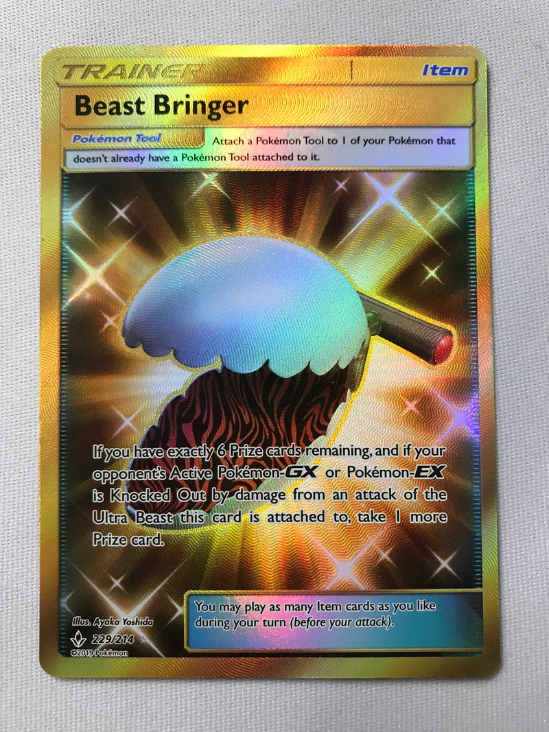 Beast Bringer 229/214 Secret Rare Unbroken Bonds Pokemon Card Near Mint