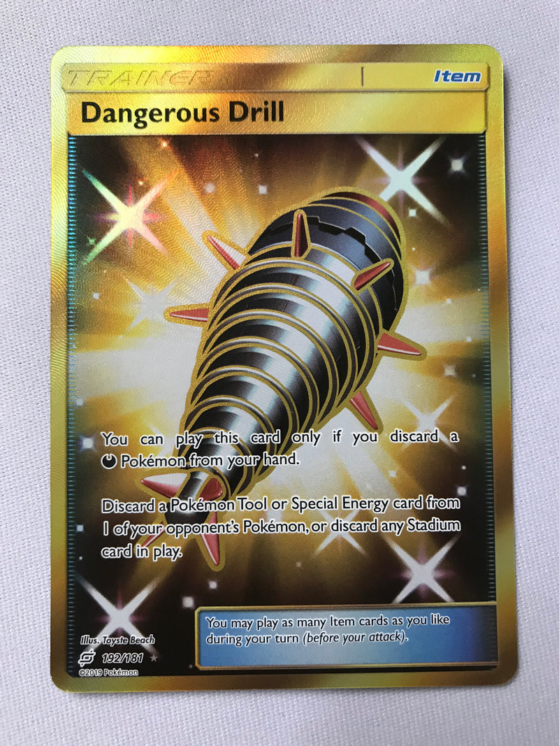 Dangerous Drill 192/181 Holo Secret Rare Pokemon Card Near Mint