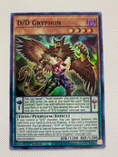 Yugioh D/D Gryphon BACH-EN013 1st Edition Super Rare Naer Mint