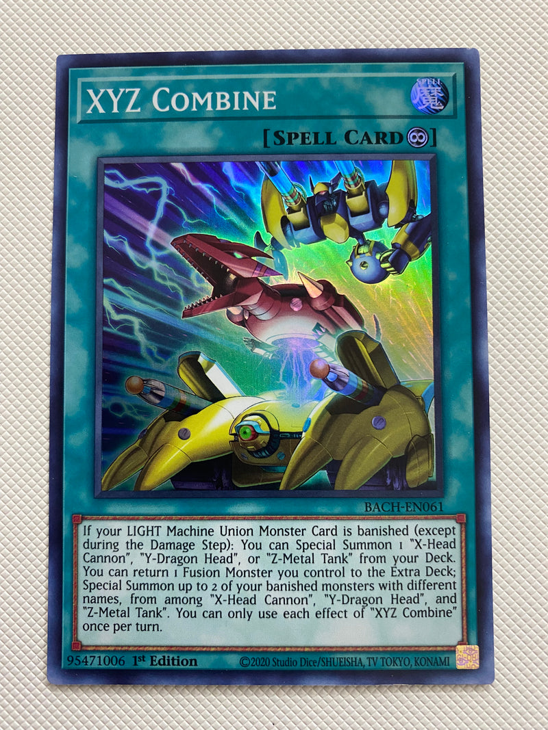 Yugioh  XYZ Combine  BACH-EN061 Super Rare 1st Edition Naer Mint
