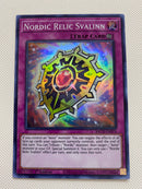 Yugioh Nordic Relic Svalinn BACH-EN074 Super Rare 1st Edition Naer Mint