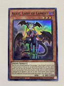 Yugioh Alice, Lady of Lament  BACH-EN028 Super Rare 1st Edition Near Mint