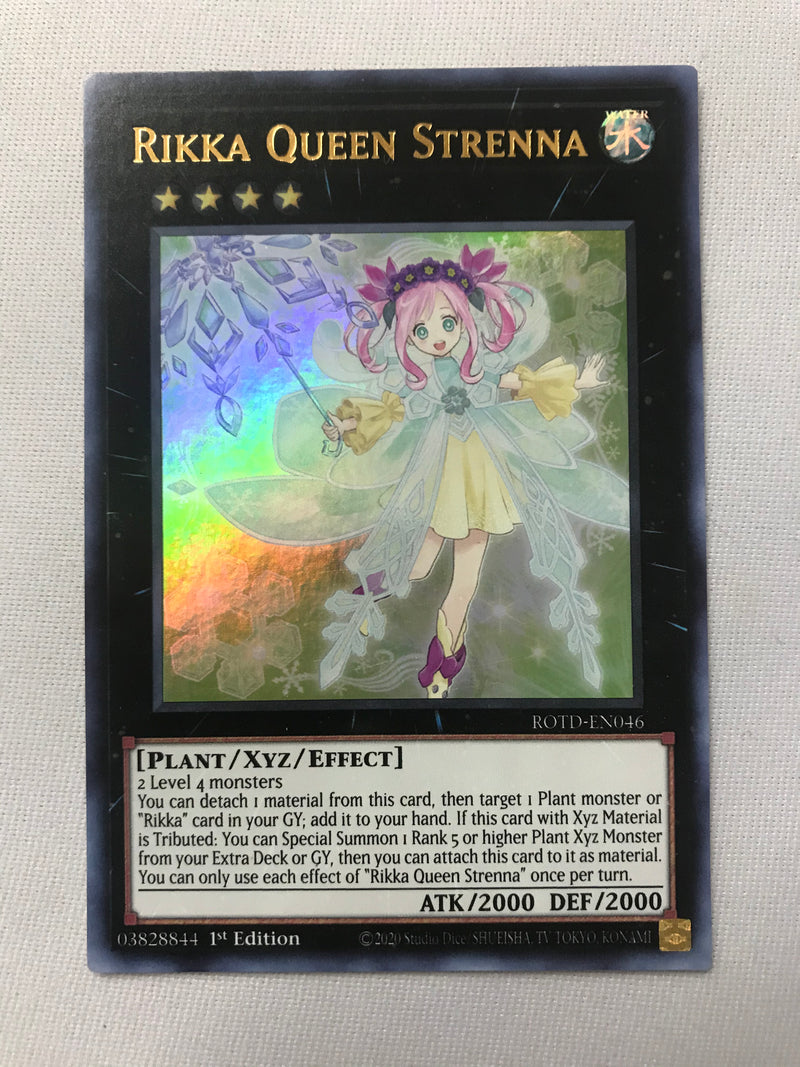 Yugioh Rikka Queen Strenna ROTD-EN046 Ultra Rare 1st Edition Near Mint