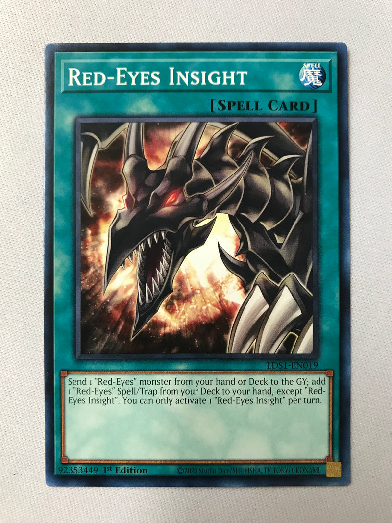 Yugioh Red Eyes Insight LDS1-EN019 Common 1st Edition Near Mint
