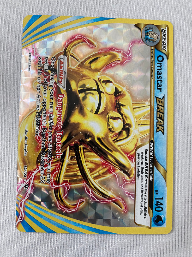 Omastar BREAK 19/124 Pokemon Card Near Mint Omastar BREAK 19/124 Pokemon Card Near Mint