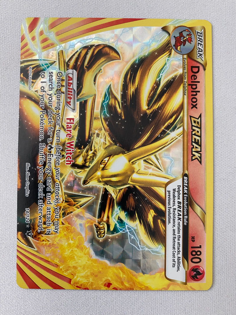 Delphox BREAK 14/124 Pokemon Card Near Mint