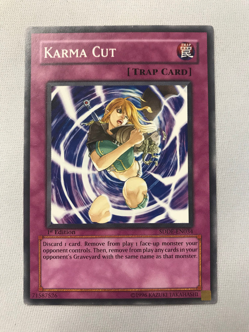 Yugioh Karma Cut SDDE-EN034 Common 1st Edition Near Mint