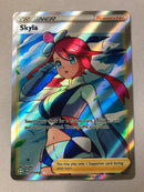 Skyla 072/072 Shining Fates Full Art Trainer Ultra Rare Holo Pokemon Card Near Mint