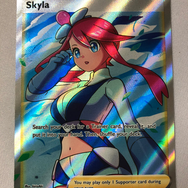 Skyla 072/072 Shining Fates Full Art Trainer Ultra Rare Holo Pokemon C Skyla 072/072 Shining Fates Full Art Trainer Ultra Rare Holo Pokemon C