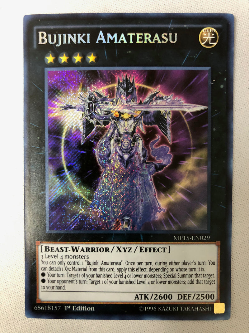 Yugioh Bujinki Amaterasu MP15-EN029 Secret Rare 1st Edition Near Mint