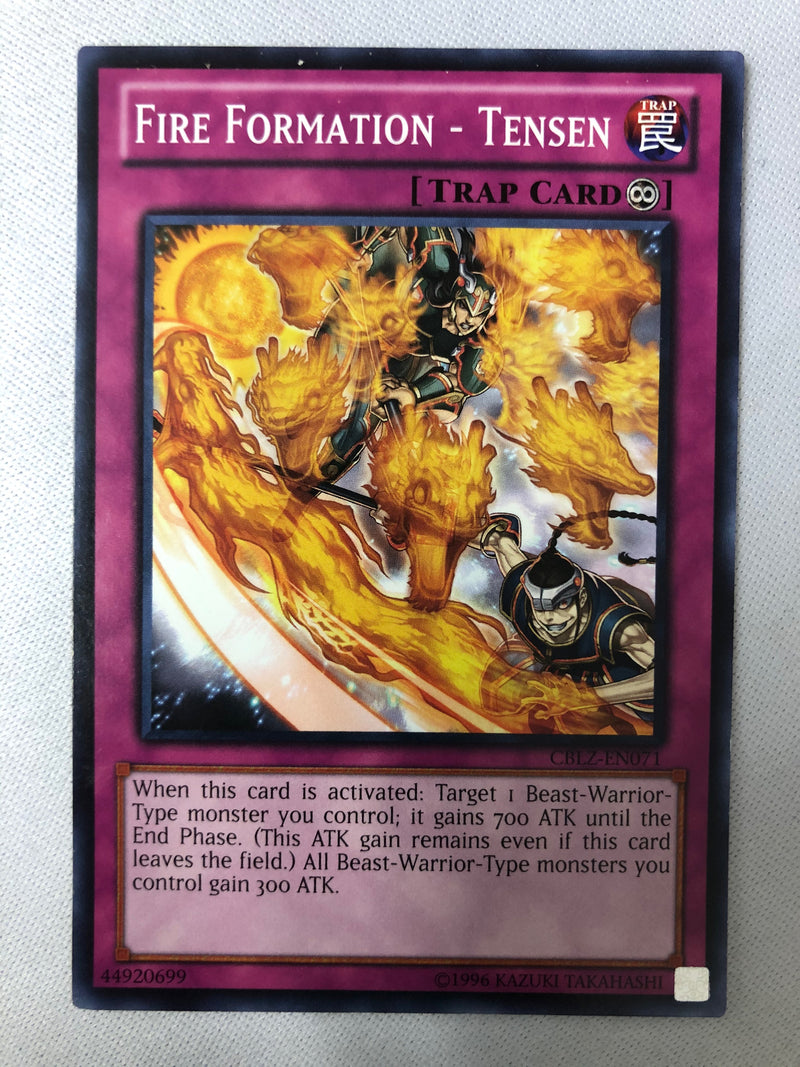 Yugioh Fire Formation - Tensen CBLZ-EN071 Common Unlimited Edition NM