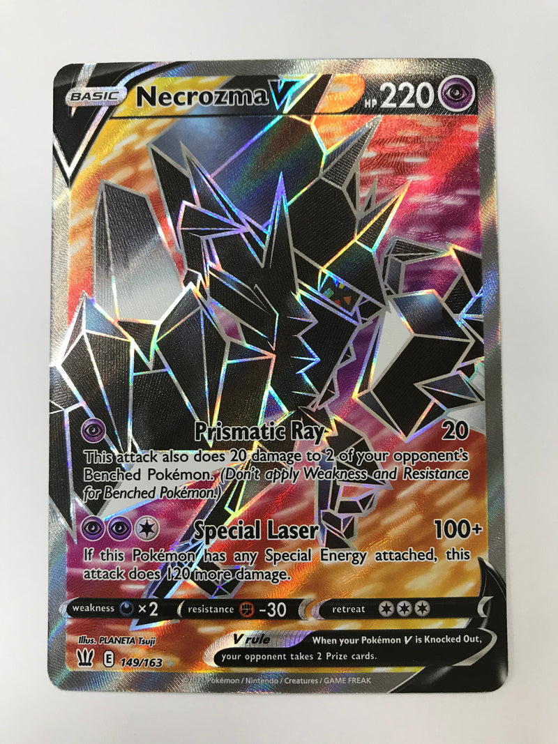 Necrozma V 149/163 Holo Rare Battle Styles Pokemono Card Near Mint