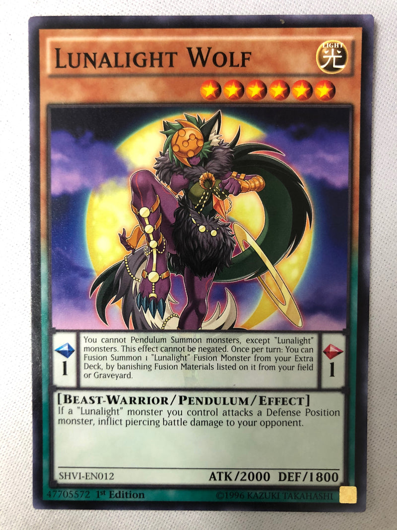 Yugioh Lunalight Wolf SHVI-EN012 Common 1st Edition NM