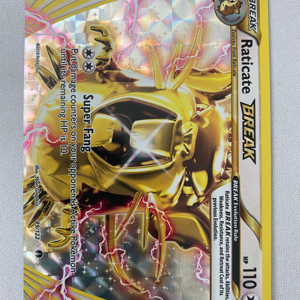 raticate pokemon card value Raticate BREAK 89/122 Pokemon Card Near Mint