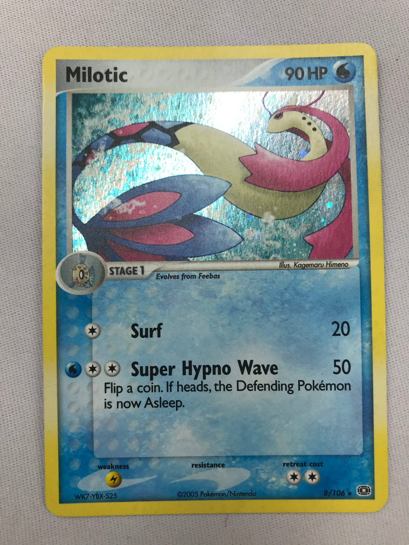 milotic pokemon cards Milotic 8/106 Holo Rare Ex Emerald Pokemon Card Near Mint