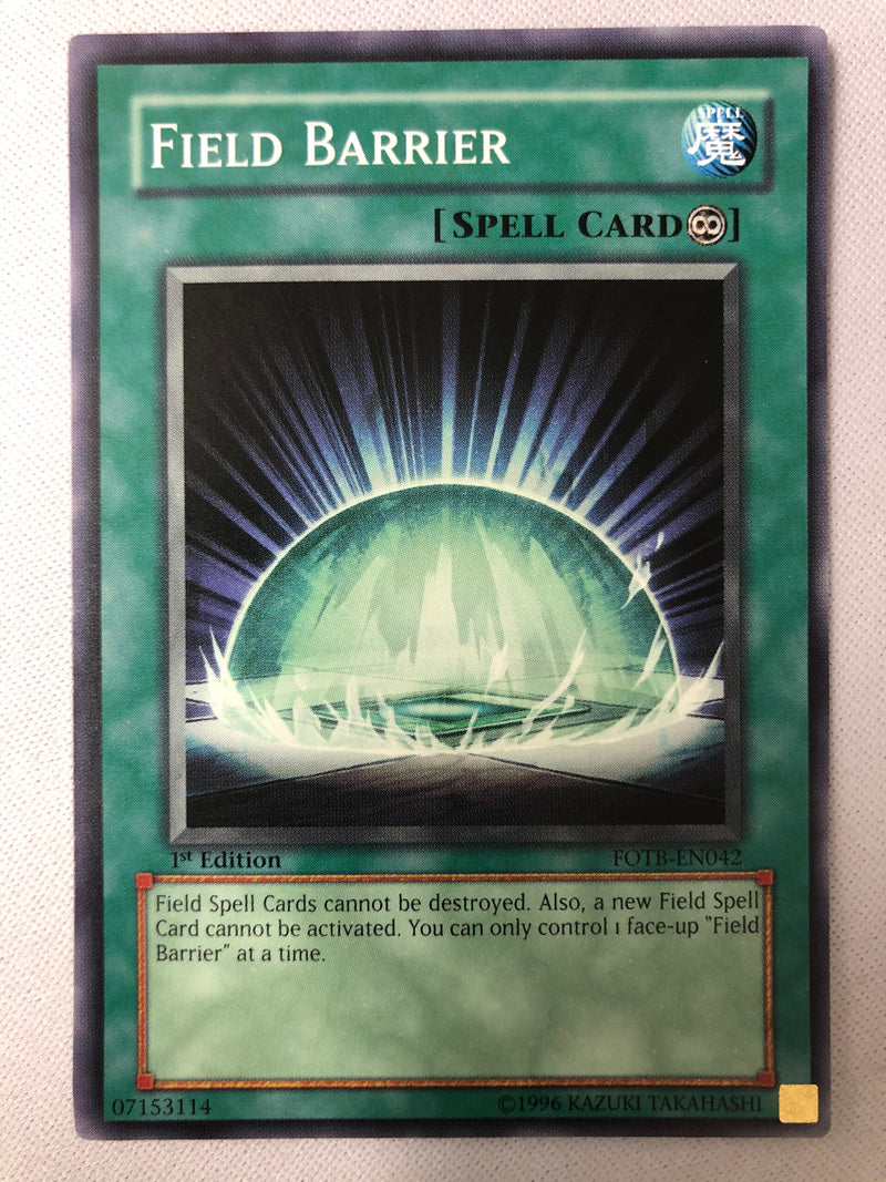 Yugioh Field Barrier FOTB-EN042 Common 1st Edition NM