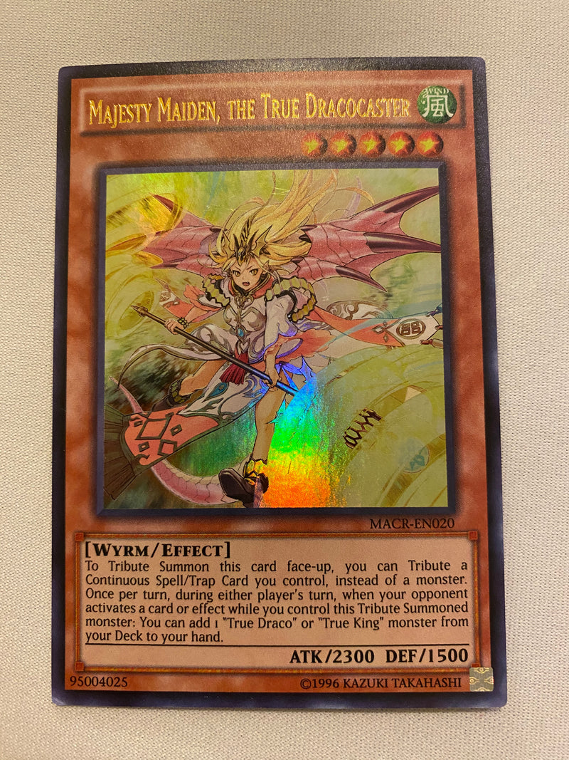 Yugioh Majesty Maiden, the True Dracocaster  MACR-EN020 Ultra Rare Near Mint