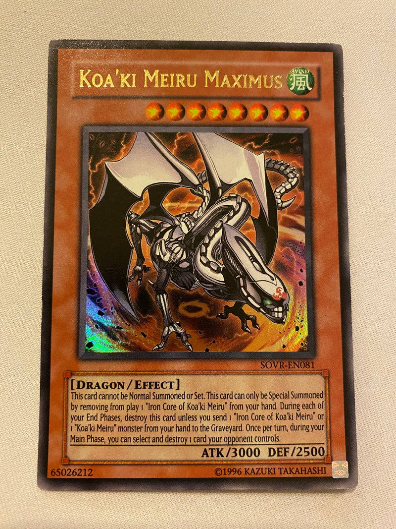 Yugioh Koa’ki Meiru Maximus  SOVR-EN081 Ultra Rare Near  Mint