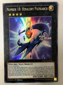 Yugioh Number 18: Heraldry Patriarch WSUP-EN004 Super Rare 1st Edition NM