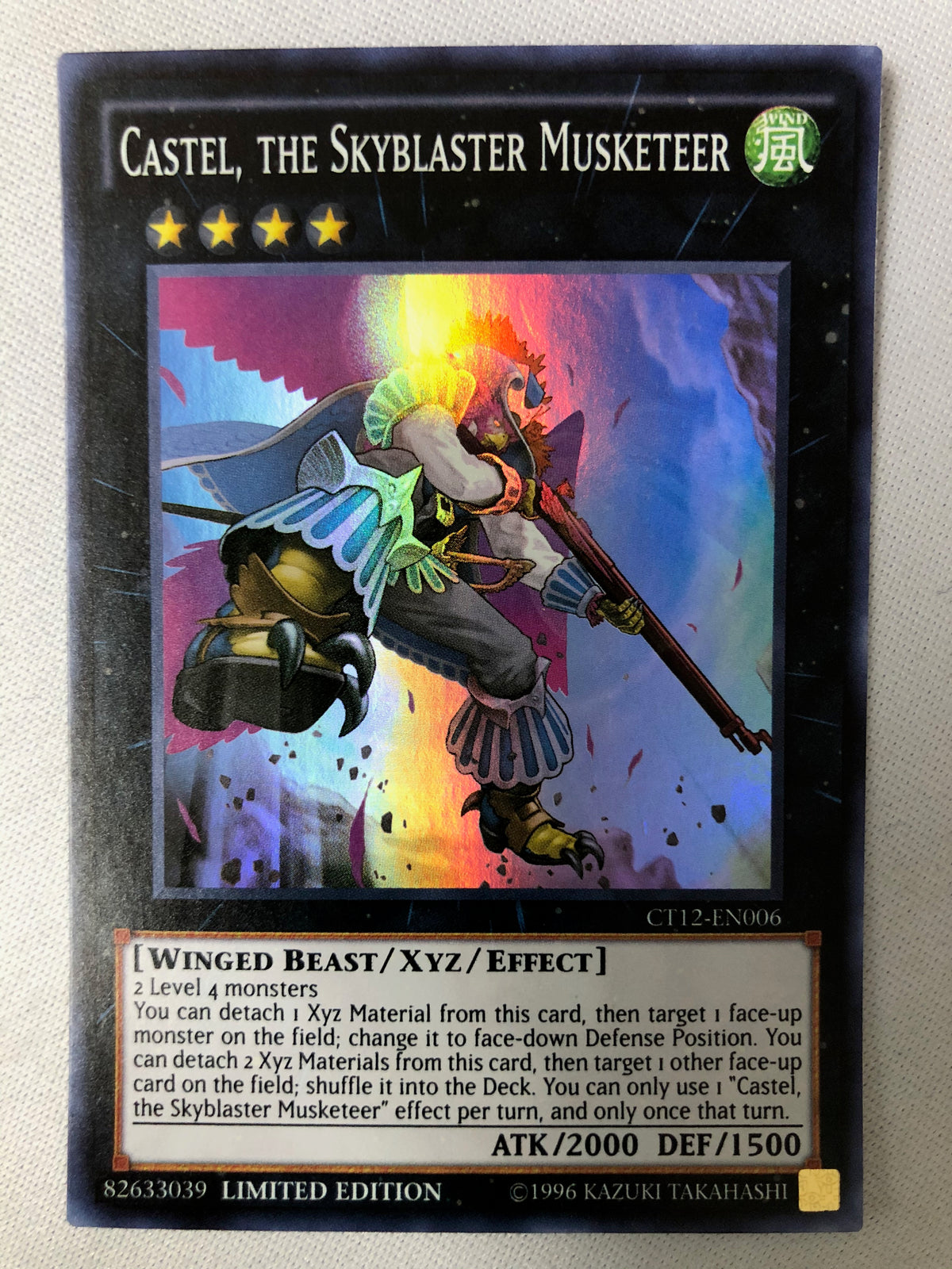 Yugioh Castel, The Skyblaster Musketeer CT12-EN006 Limited Edition Nea Yugioh Castel, The Skyblaster Musketeer CT12-EN006 Limited Edition Nea