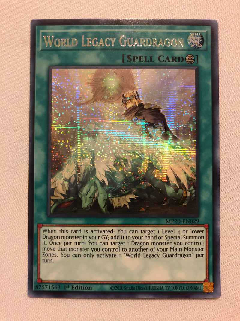 yugioh guardragon cards Yugioh World Legacy Guardragon MP20-EN029 Secret Rare 1st Edition Near