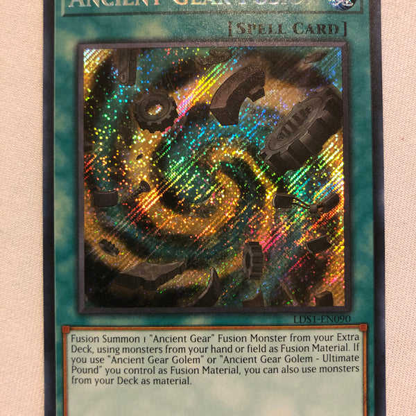 ancient gear fusion monsters Yugioh Ancient Gear Fusion LDS1-EN090 Limited Edition Secret Rare Near