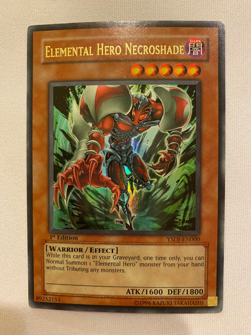 Yugioh Elemental Hero Necroshade  YSDJ-EN000  Ultra Rare NM