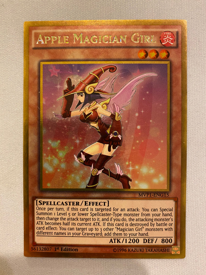 Yugioh Apple Magician Girl MVP1-ENG15  1st Edition Gold Rare NM