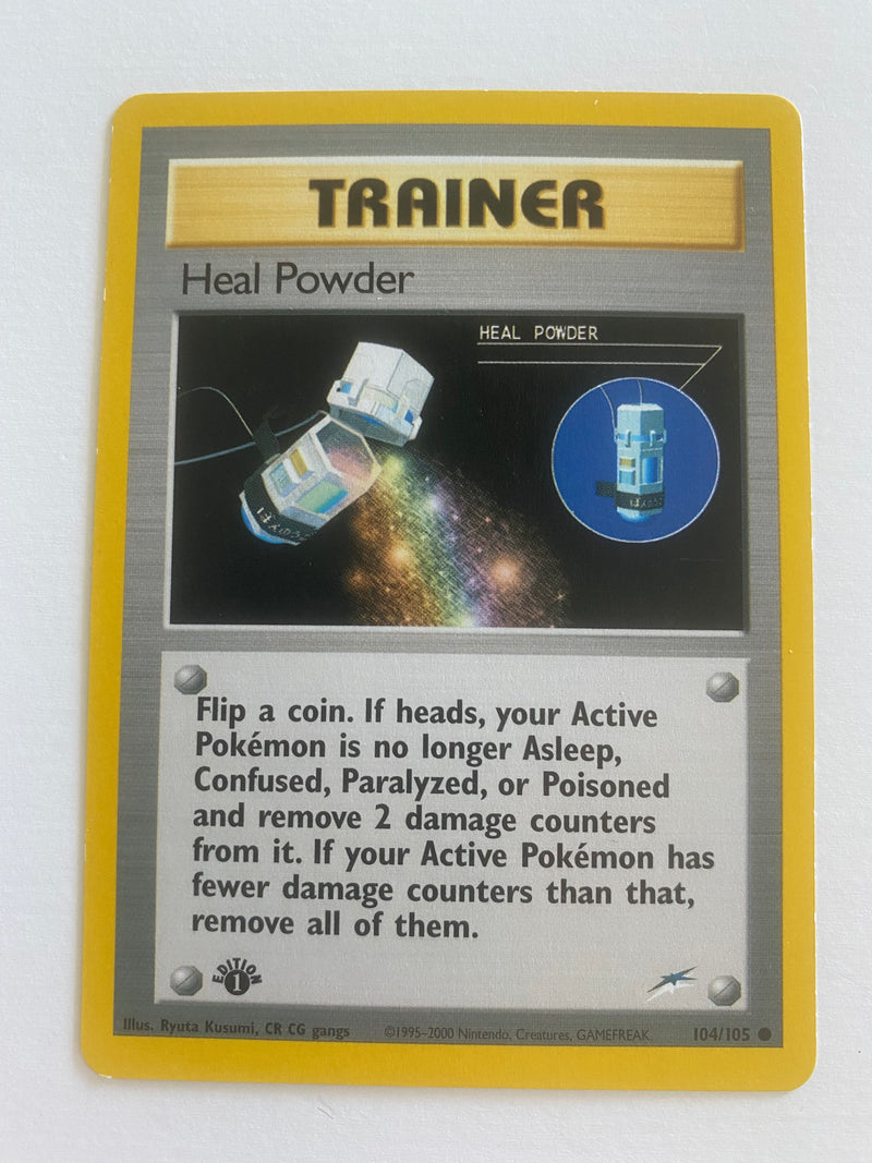 Heal Powder 104/105 Non-Holo Pokemon Neo Destiny Trainer 1st Edition NM