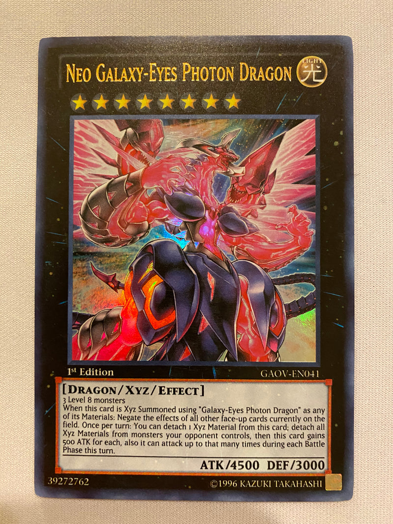 Yugioh Neo Galaxy-Eyes Photon Dragon GAOV-EN041  Ultra Rare 1st Edition NM