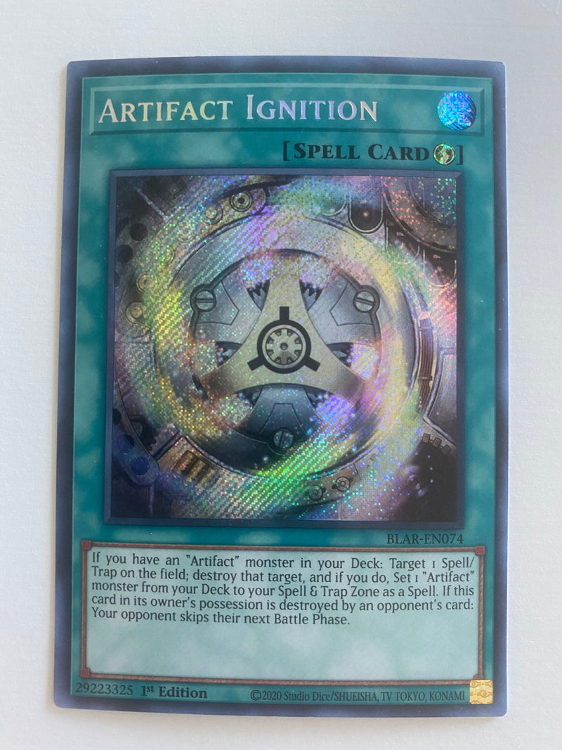 Yugioh  Artifact Ignition BLAR-EN074  Secret Rare 1st Edition NM