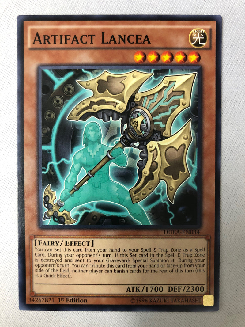 Yugioh Artifact Lancea DUEA-EN034 Common 1st Edition NM