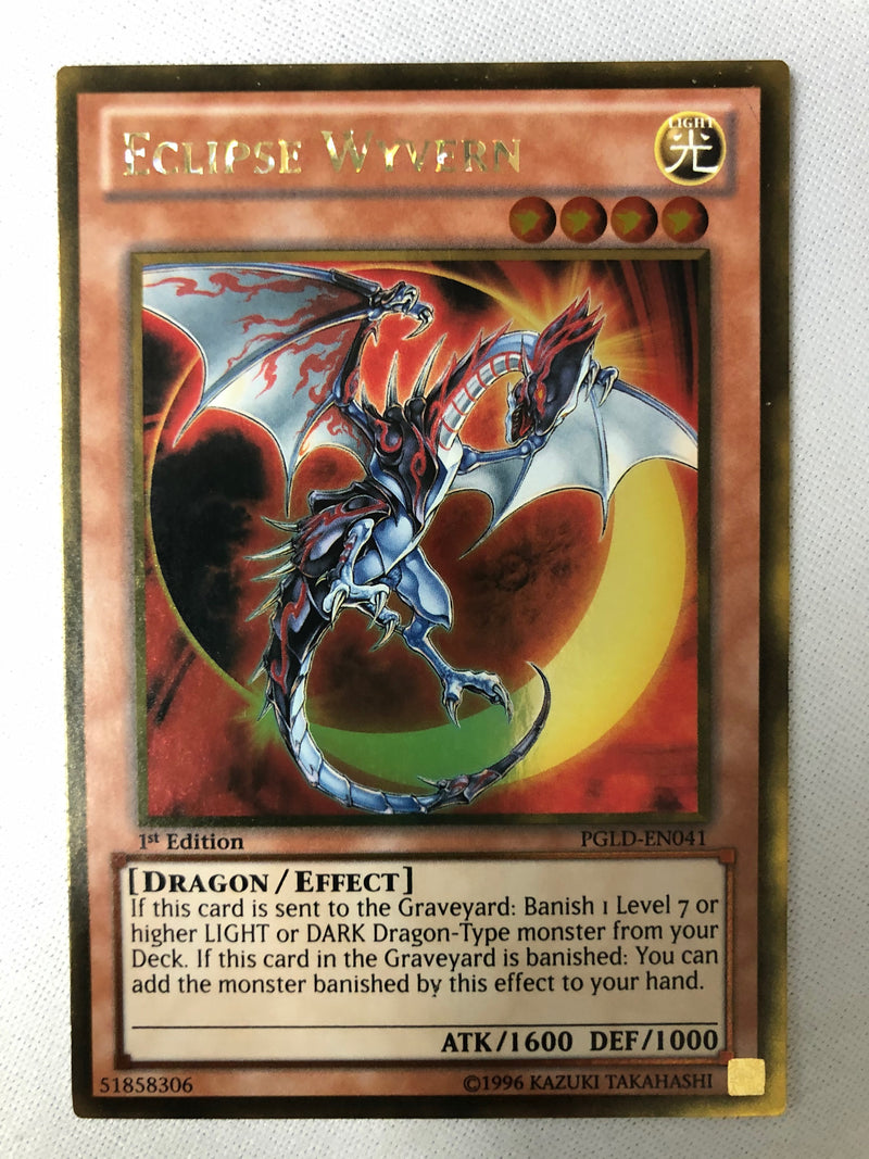 Yugioh Eclipse Wyvern PGLD-EN041 Gold Rare 1st Edition NM
