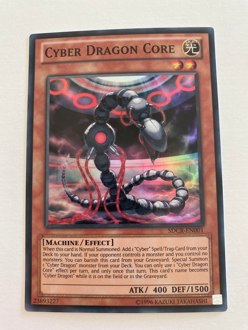 Yugioh Cyber Dragon Core  SDCR-EN001 Super Rare Unlimited NM