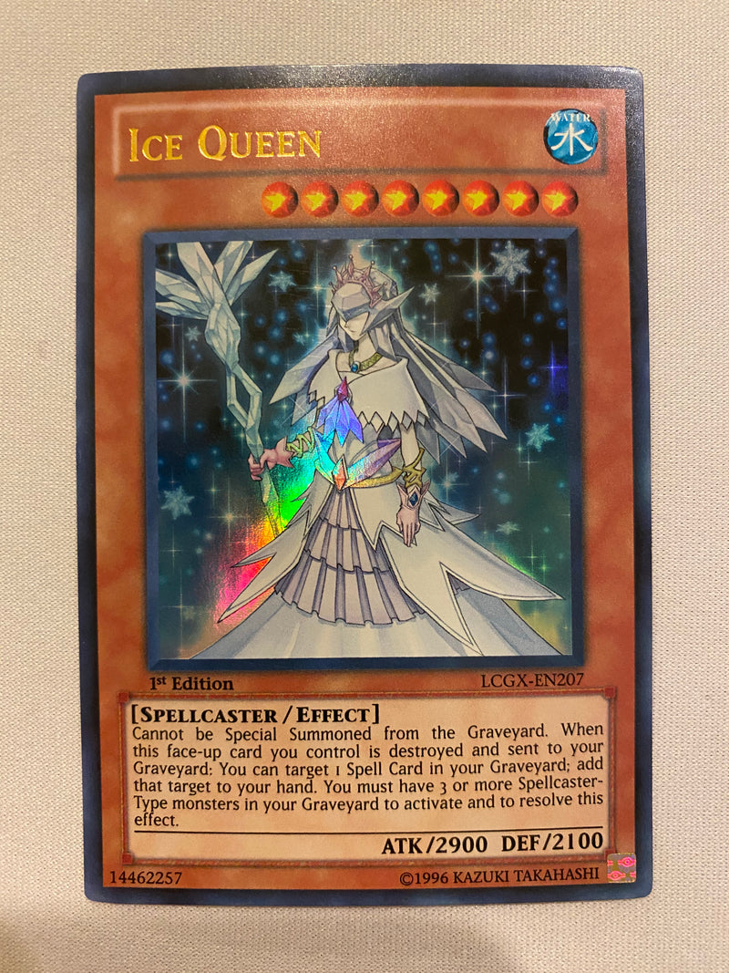 Yugioh Ice Queen LCGX-EN207 Ultra Rare 1st Edition Near Mint